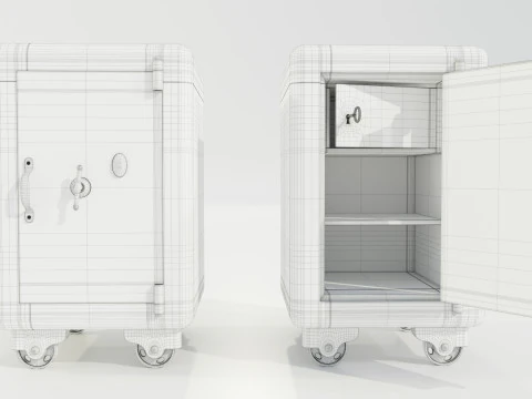 Vintage Safe 3D Model