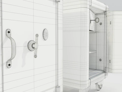 Vintage Safe 3D Model