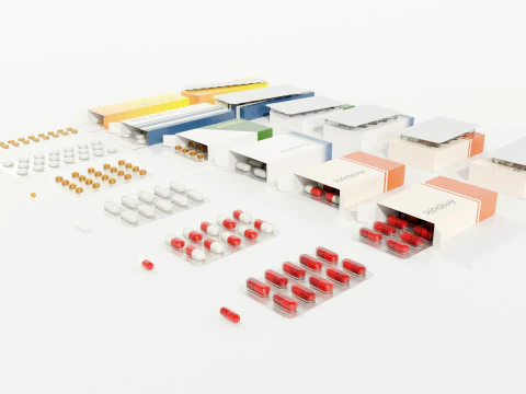 Medicijnpakketten 3D Model