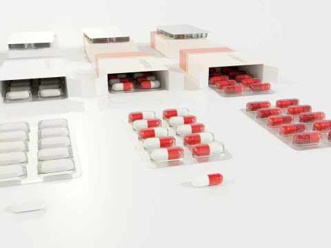 Medicijnpakketten 3D Model