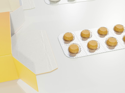 Medicine Packages Model 3D