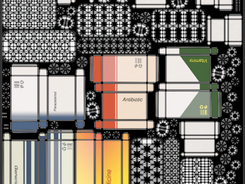 Medicijnpakketten 3D Model