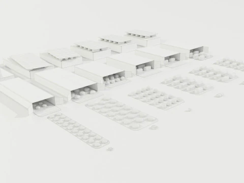 Medicijnpakketten 3D Model