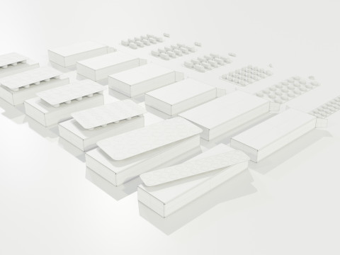 Medicine Packages Model 3D