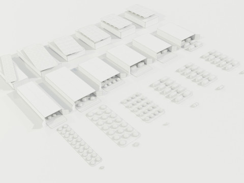 Medicine Packages Model 3D