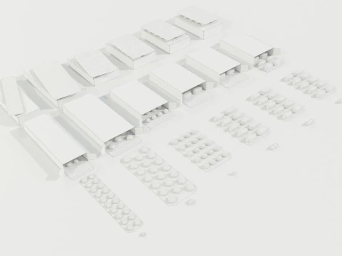 Medicijnpakketten 3D Model