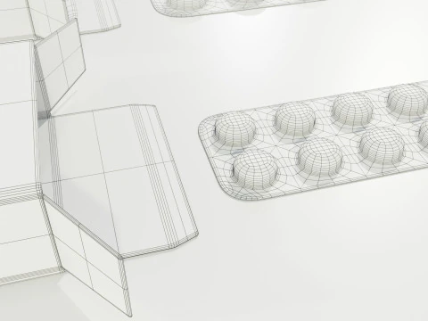 Medicijnpakketten 3D Model
