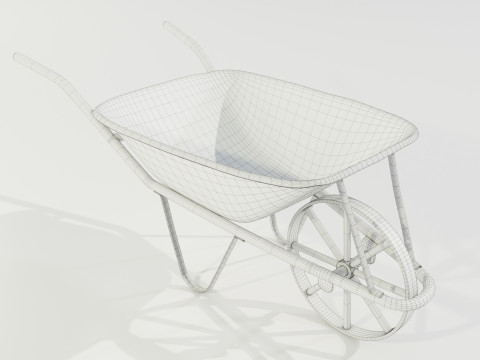 Old Rusty Wheelbarrow 3D 모델