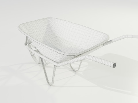 Old Rusty Wheelbarrow 3D 모델