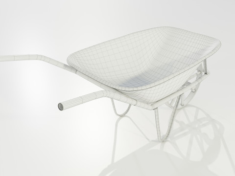 Old Rusty Wheelbarrow 3D 모델