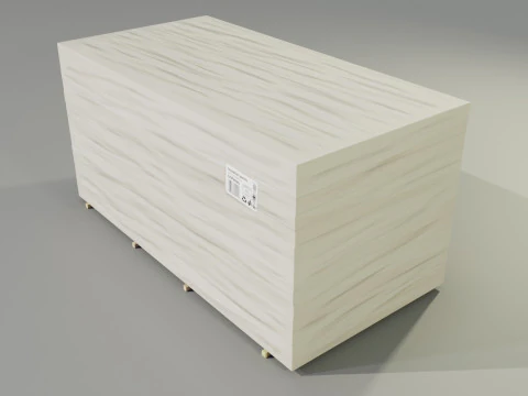 Insulation Boards Stack 3D Model