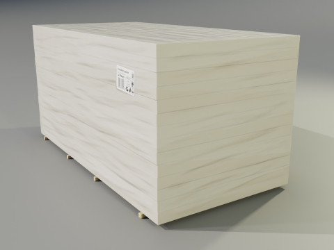 Insulation Boards Stack Modelo 3D