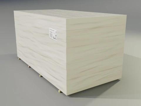 Insulation Boards Stack 3D Model
