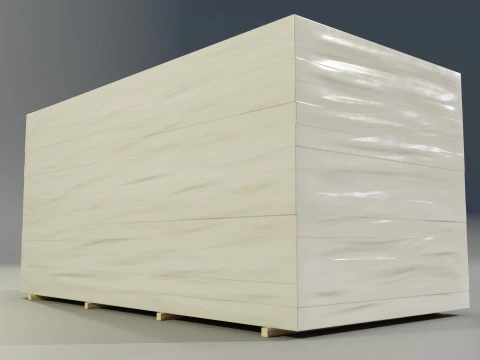 Insulation Boards Stack 3D Model