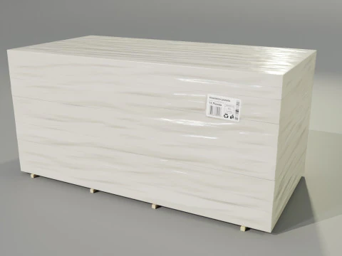 Insulation Boards Stack 3D Model