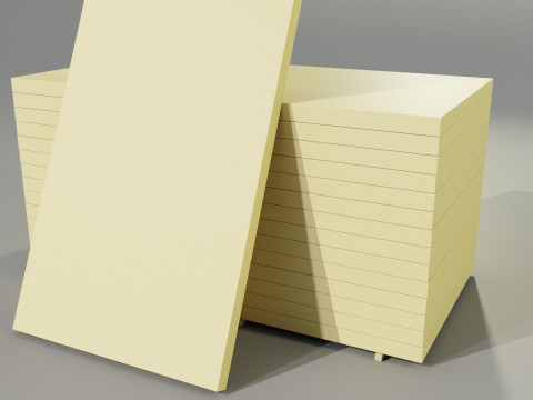 Insulation Boards Stack Modelo 3D