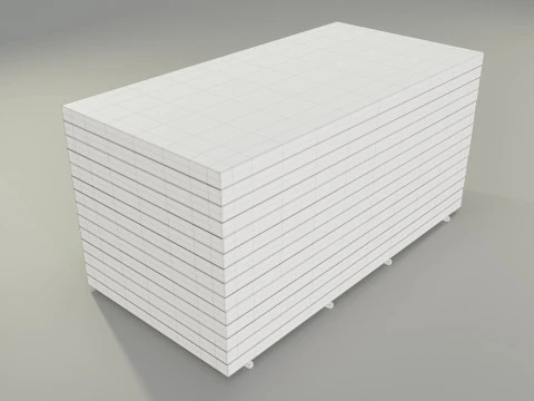 Insulation Boards Stack 3D Model