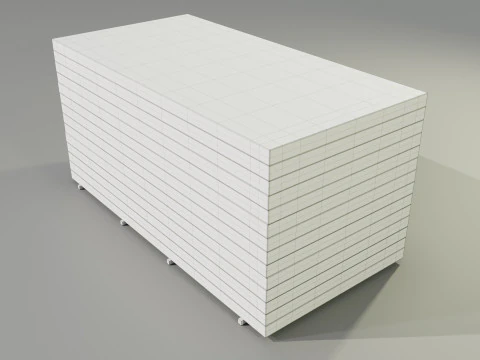 Insulation Boards Stack 3D Model