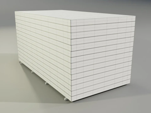 Insulation Boards Stack 3D Model