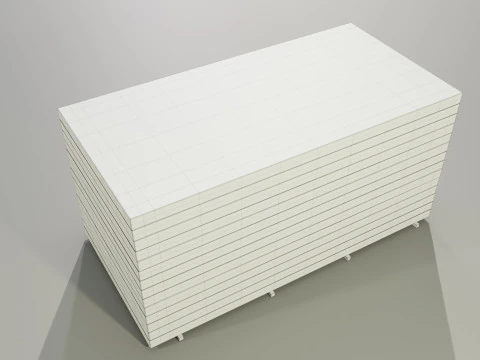 Insulation Boards Stack 3D Model