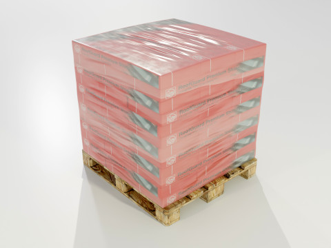Pallet with Roof Shingles Modelo 3D