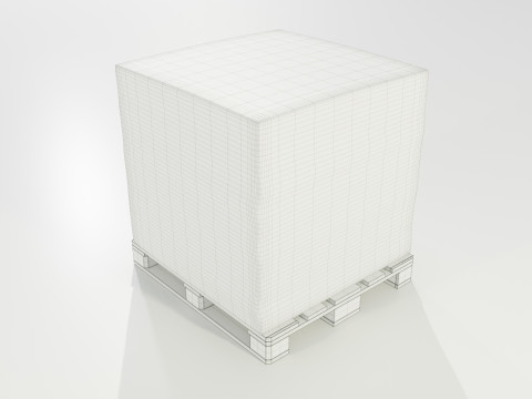 Pallet with Roof Shingles Modelo 3D
