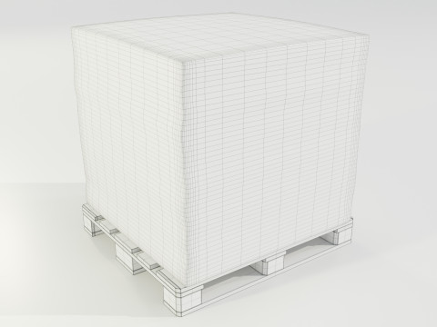 Pallet with Roof Shingles Modelo 3D