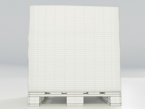 Pallet with Roof Shingles Modelo 3D