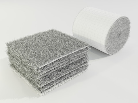 Grass Sod Stack and Roll 3D Модель