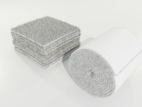 Grass Sod Stack and Roll 3D Модель