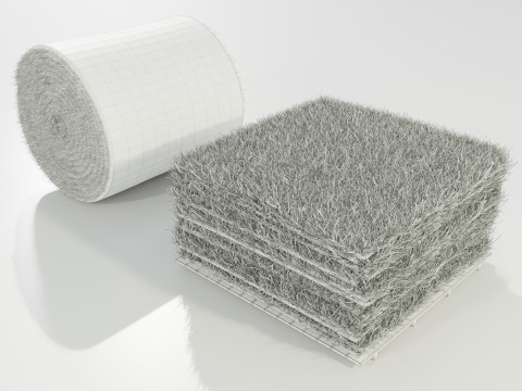 Grass Sod Stack and Roll 3D Модель