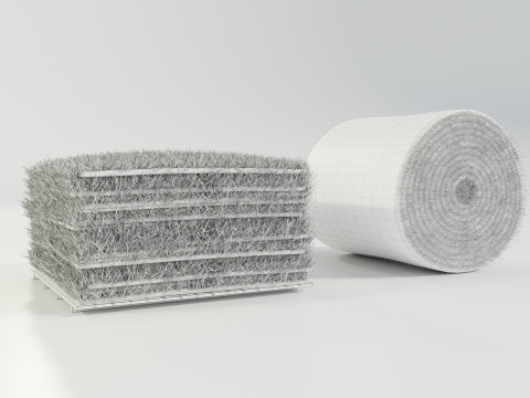 Grass Sod Stack and Roll 3D Модель