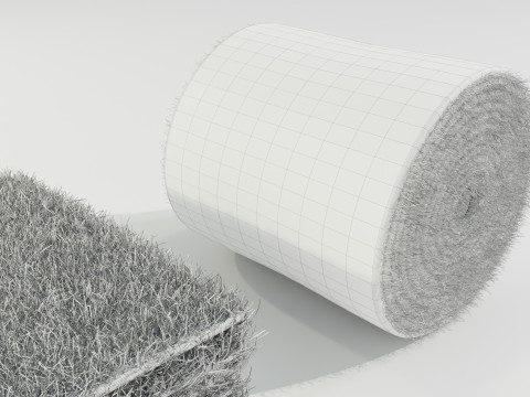 Grass Sod Stack and Roll 3D Модель