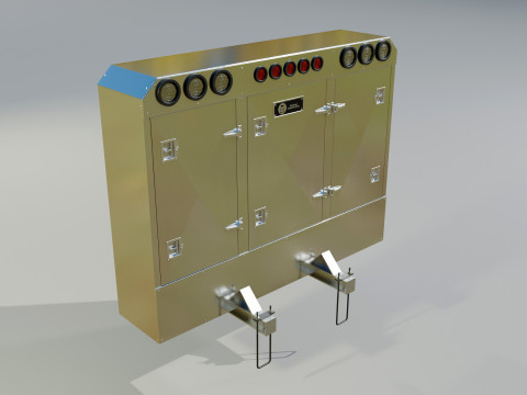 Aluminium Enclosed Headache Rack 3D Model
