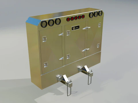 Aluminium Enclosed Headache Rack 3D Model