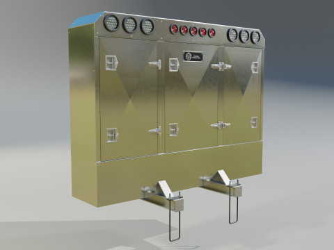 Aluminium Enclosed Headache Rack 3D Model