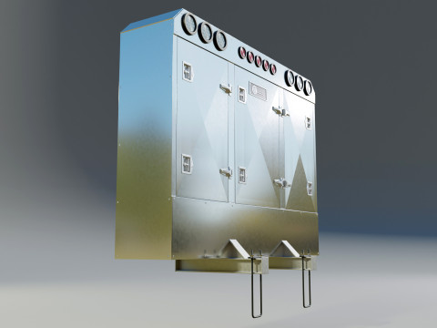 Aluminium Enclosed Headache Rack 3D Model