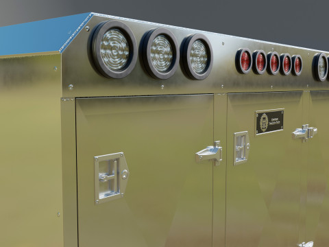 Aluminium Enclosed Headache Rack 3D Model