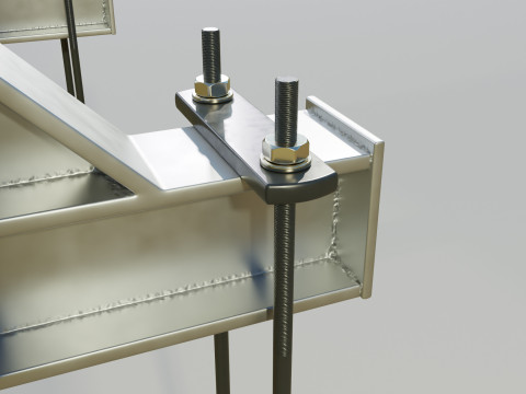 Aluminium Enclosed Headache Rack 3D Model