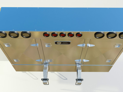 Aluminium Enclosed Headache Rack 3D Model