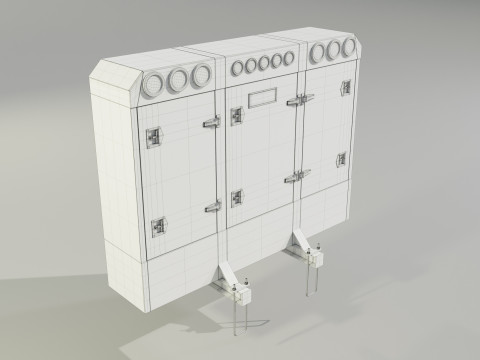 Aluminium Enclosed Headache Rack 3D Model
