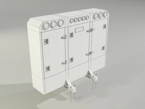 Aluminium Enclosed Headache Rack 3D Model