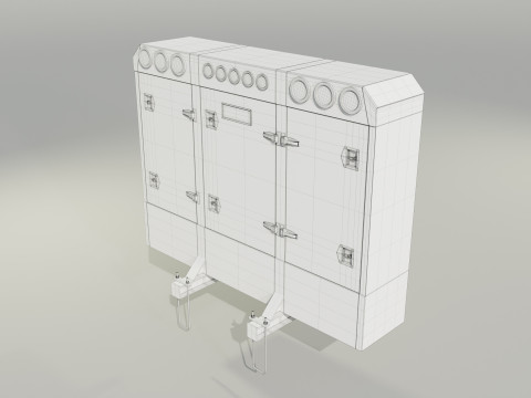 Aluminium Enclosed Headache Rack 3D Model