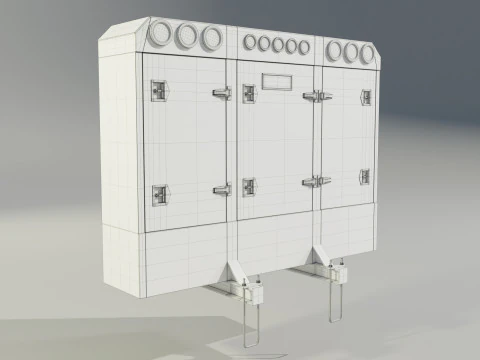 Aluminium Enclosed Headache Rack 3D Model