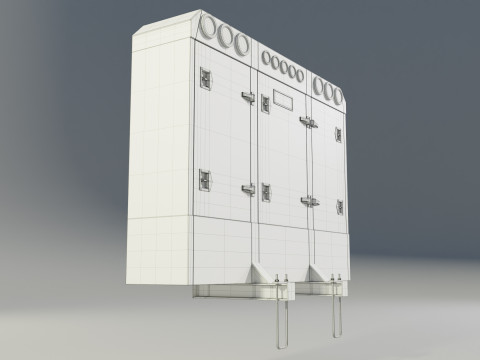Aluminium Enclosed Headache Rack 3D Model