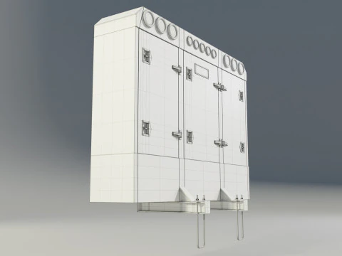 Aluminium Enclosed Headache Rack 3D Model