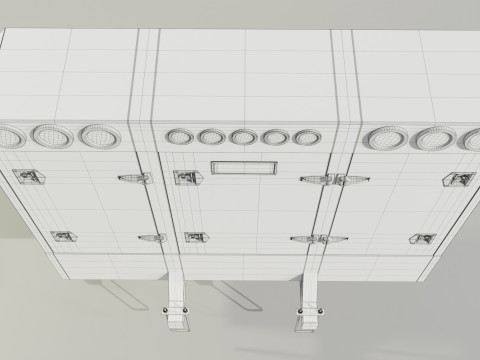 Aluminium Enclosed Headache Rack 3D Model