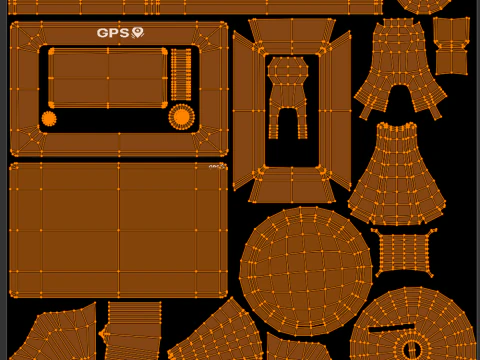 GPS-Navigator 3D Modell