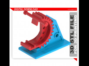 Gear phone Holder STL 3D FILE 3D Принт Модель