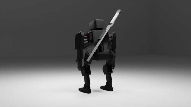 Game ready robot 3D-Modell .c4d .max .obj .3ds .fbx .stl .blend 
